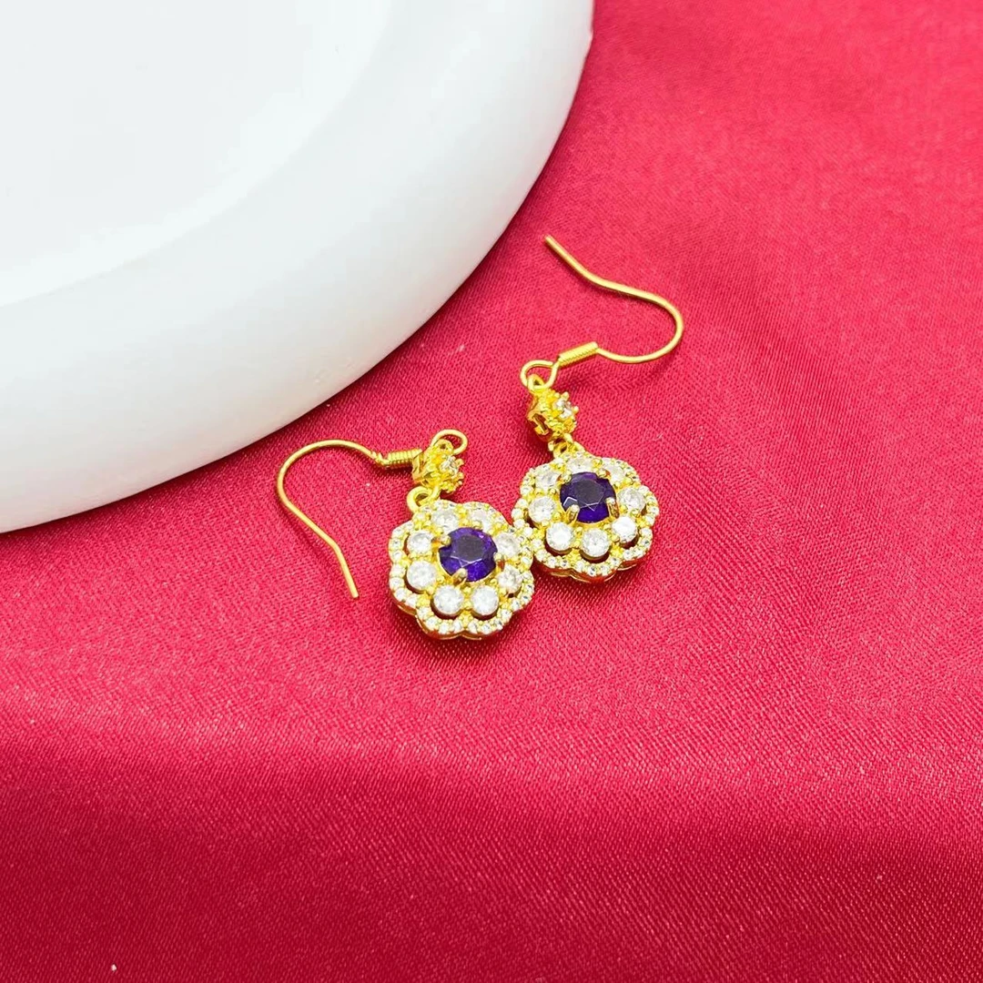 【杰哥专属】天然紫水晶豪华生辰石耳勾K231（赠包装，证书）