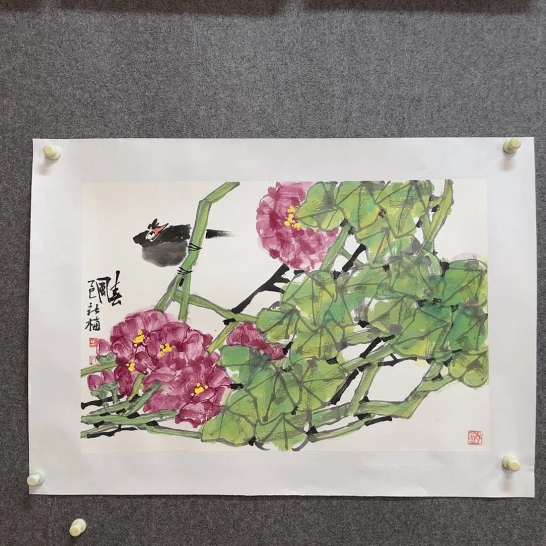 国画马新梅老师手绘作品