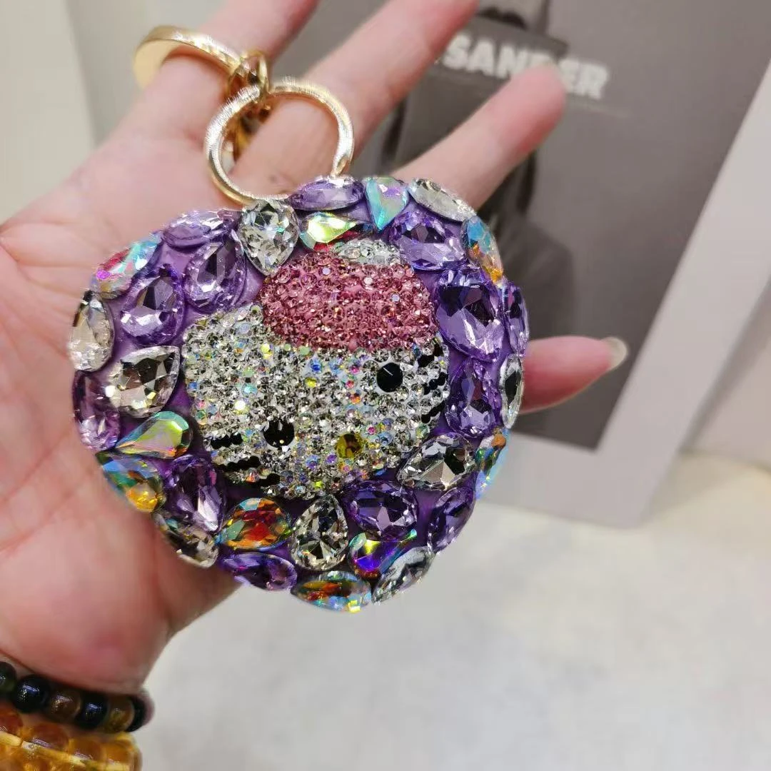 钥匙扣 包包挂饰 双面镜小镜