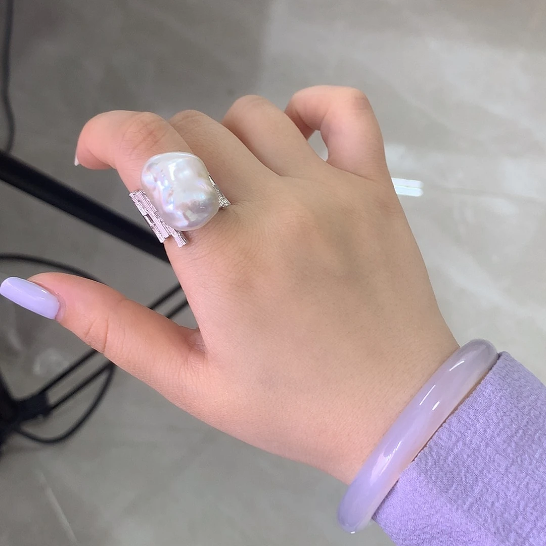 未镶嵌淡水珍珠耳饰