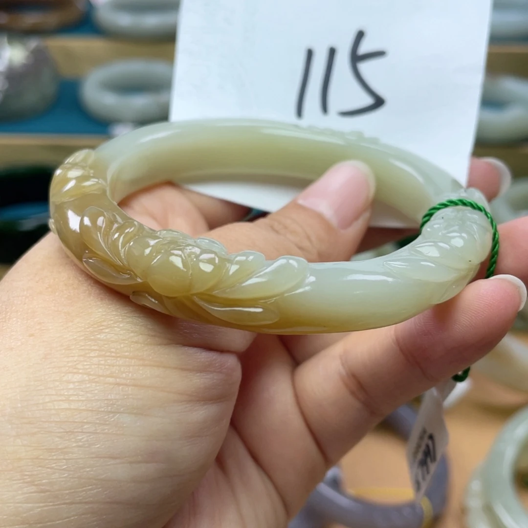 未镶嵌手镯和田玉圈口59