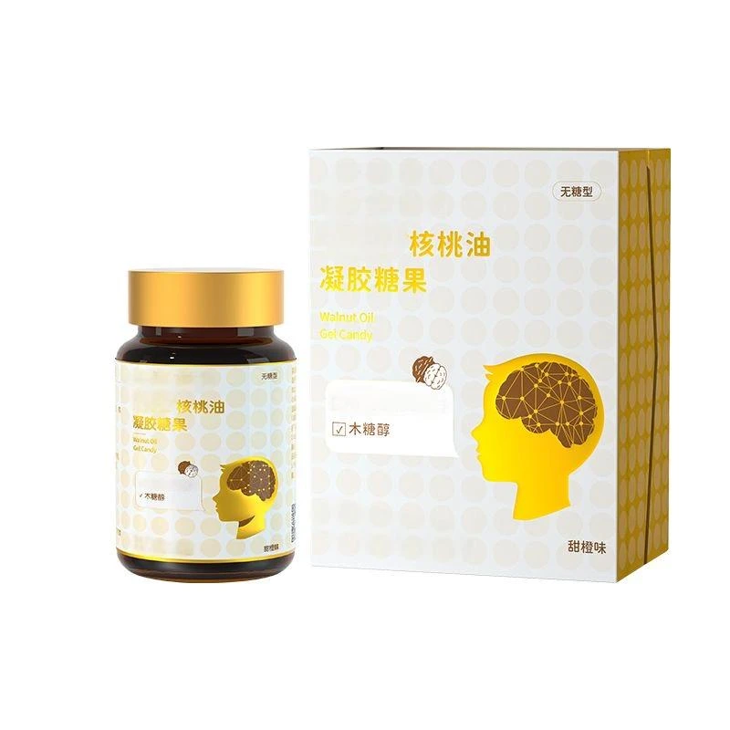 核桃油凝胶糖果10.8克/瓶拆盒刮码