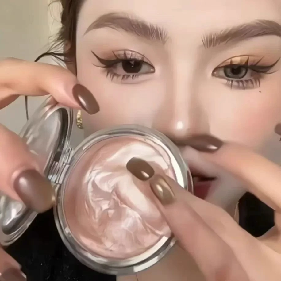 HERORANGE高光膏细腻单色爆闪星钻碎钻闪晶透氛围感土豆泥欧若ins