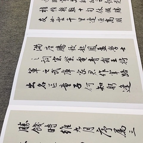 滕王阁序行书册页作品