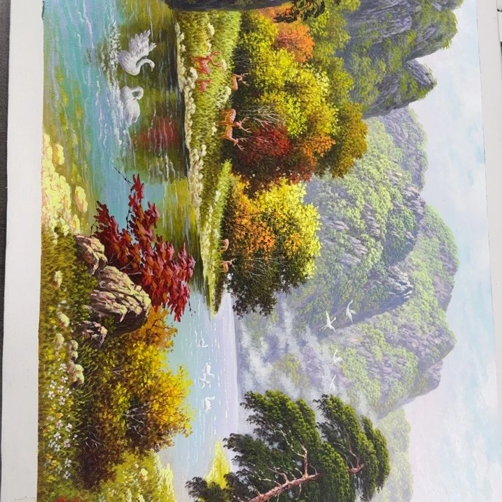 油画花花花花的时候就