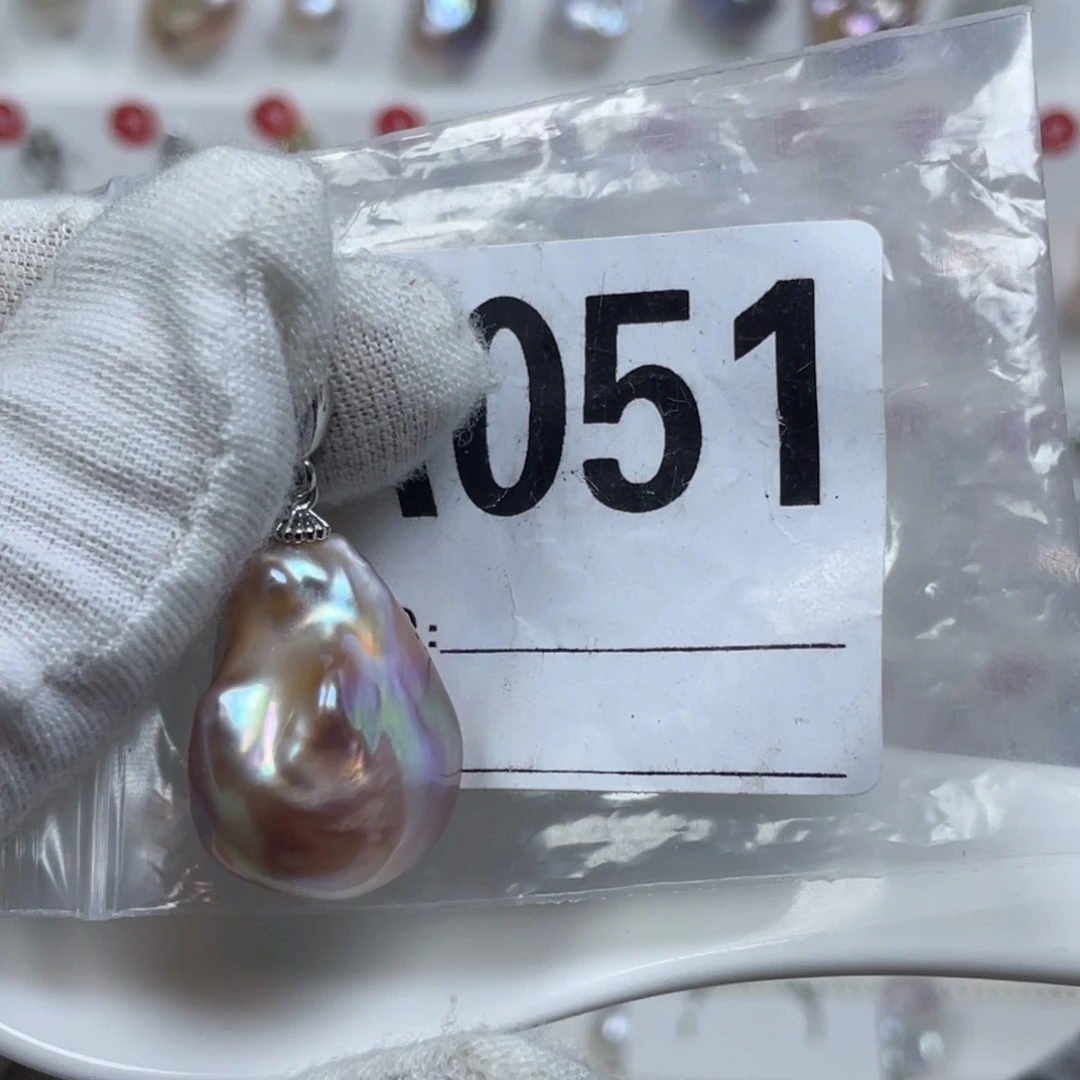 淡水珍珠巴洛克银S925镶嵌
