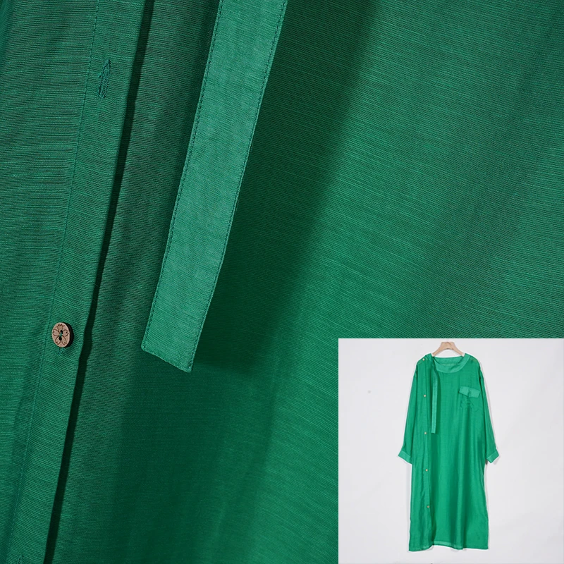 【蓉哥出品】设计款纯色长袍8520