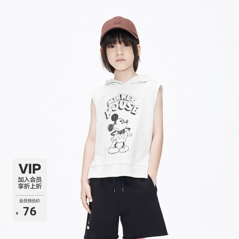 littlemoco童装男女童无袖连帽卫衣#KBC3SWS002