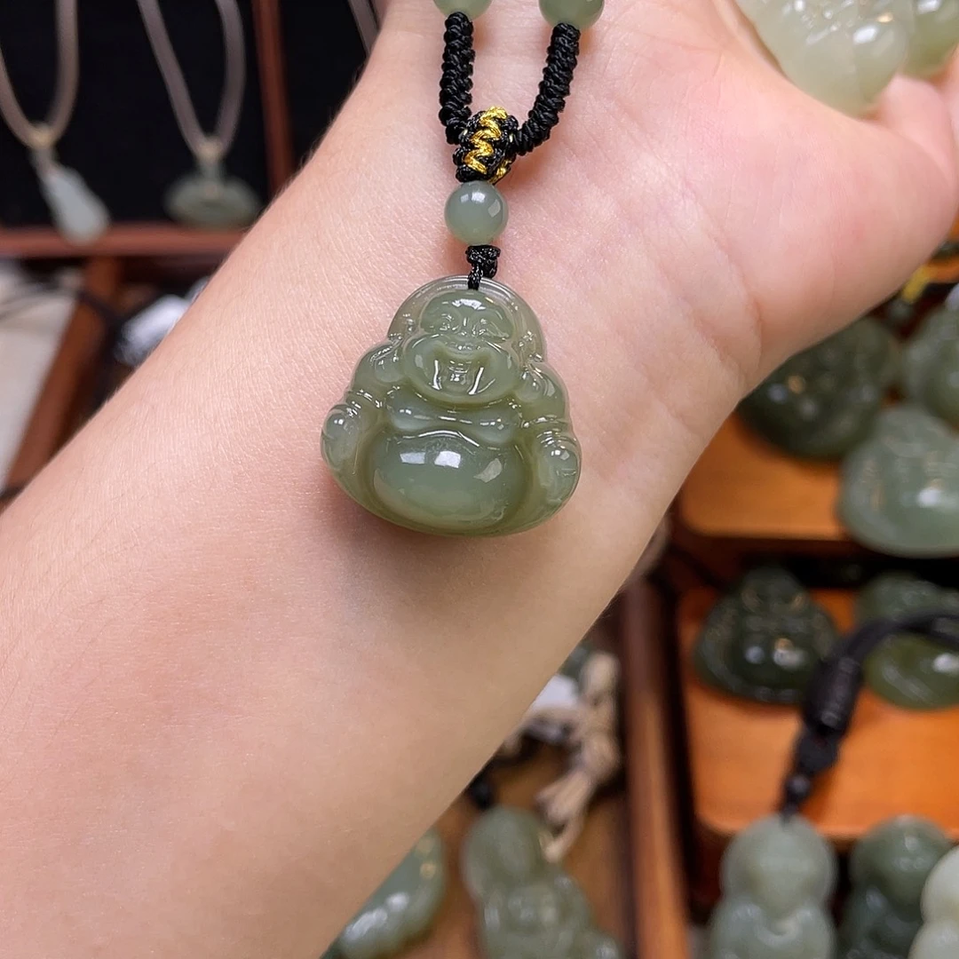 和田玉未镶嵌颈饰25深