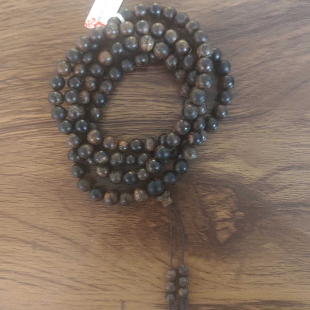 Y101【芽庄白奇楠雷击蚁沉虎斑纹多圈】8.5mm44.6g-SX9290700184-11