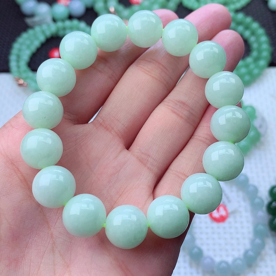 翡翠未镶嵌毛衣链卡13