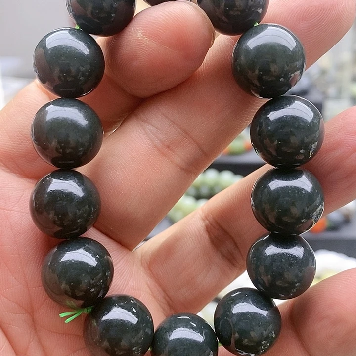 【闪购商品】手链未镶嵌和田玉15.5且末蓝有棉