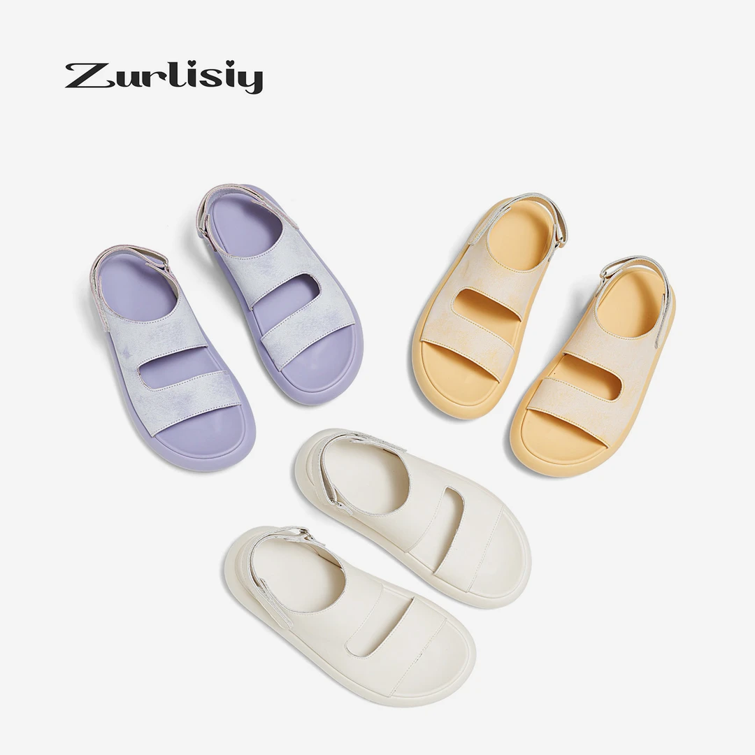 2025春夏上新原创首发罗马凉鞋敲软敲舒适防滑软底女凉鞋5L122