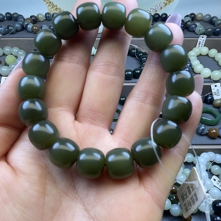 和田玉未镶嵌手链