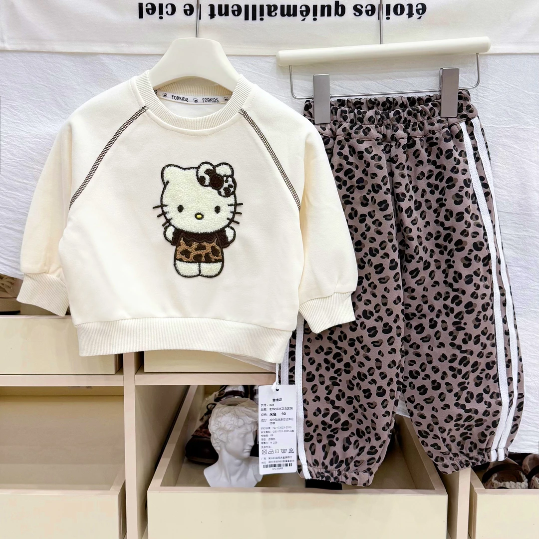 女童秋装套装2025新款韩版童装韩系穿搭女宝宝春秋两件套