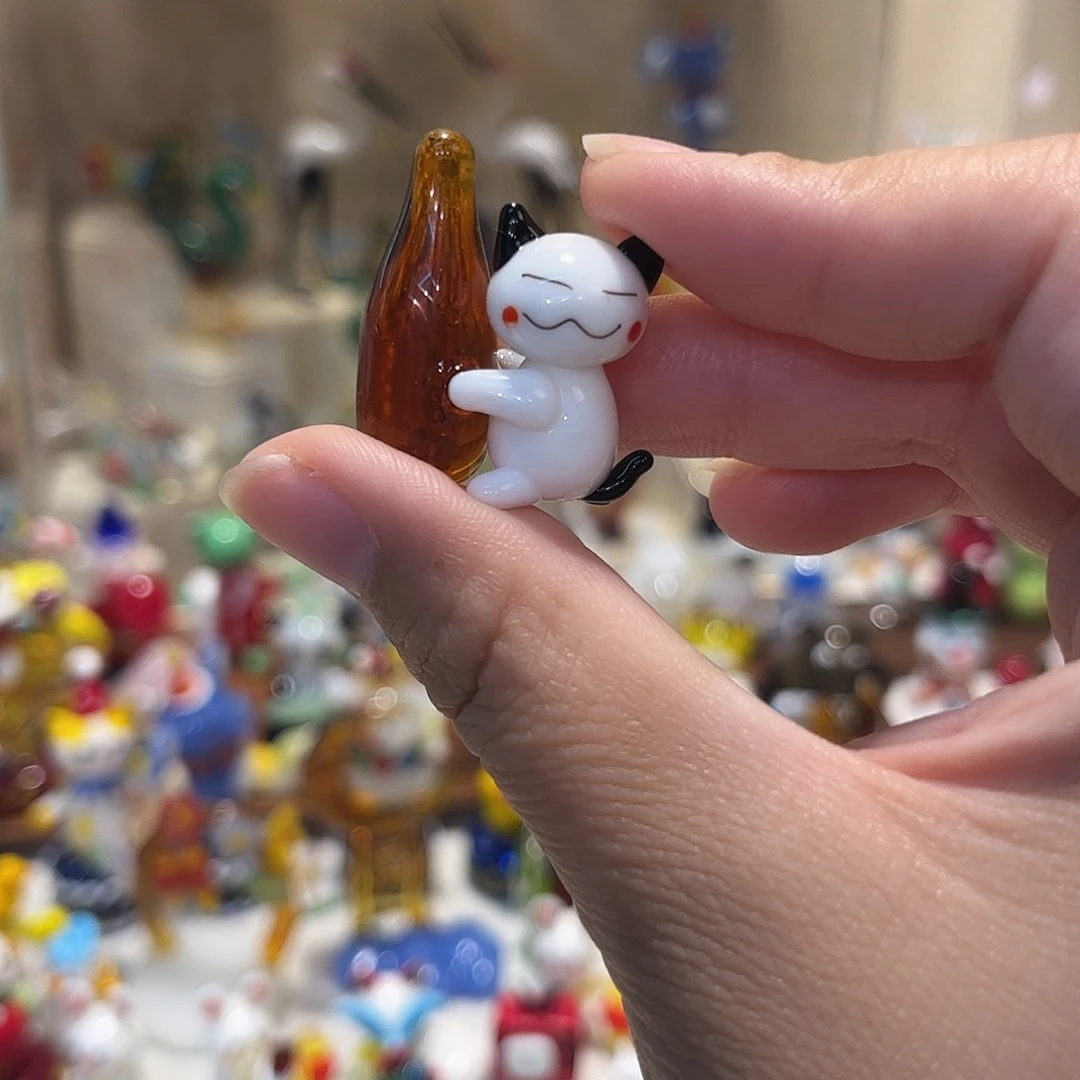 琉璃手工艺品小猫