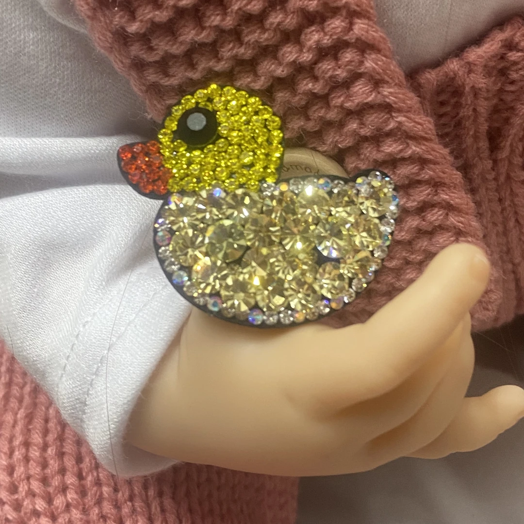 小黄鸭拜拜夹可爱侧边夹碎发夹