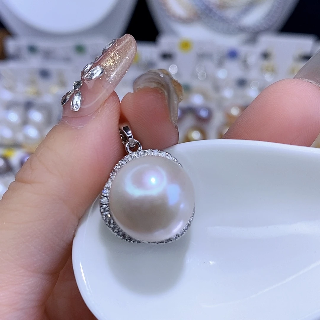 颈饰合金淡水珍珠