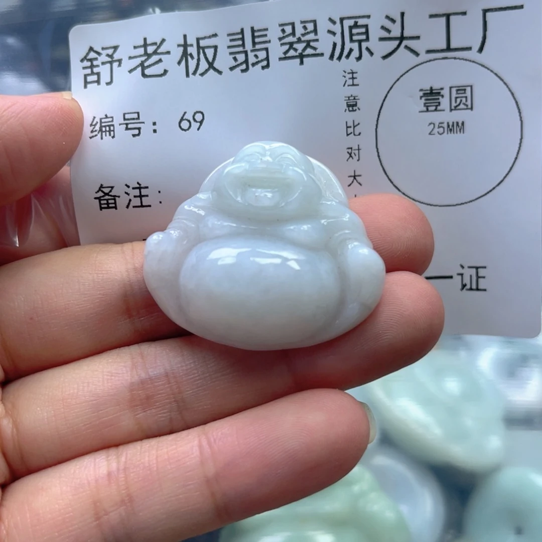 钱****翡翠未镶嵌项圈翡翠69