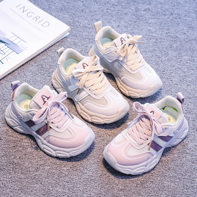 儿童网面软底休闲运动鞋男童鞋子潮款女童超轻跑步鞋