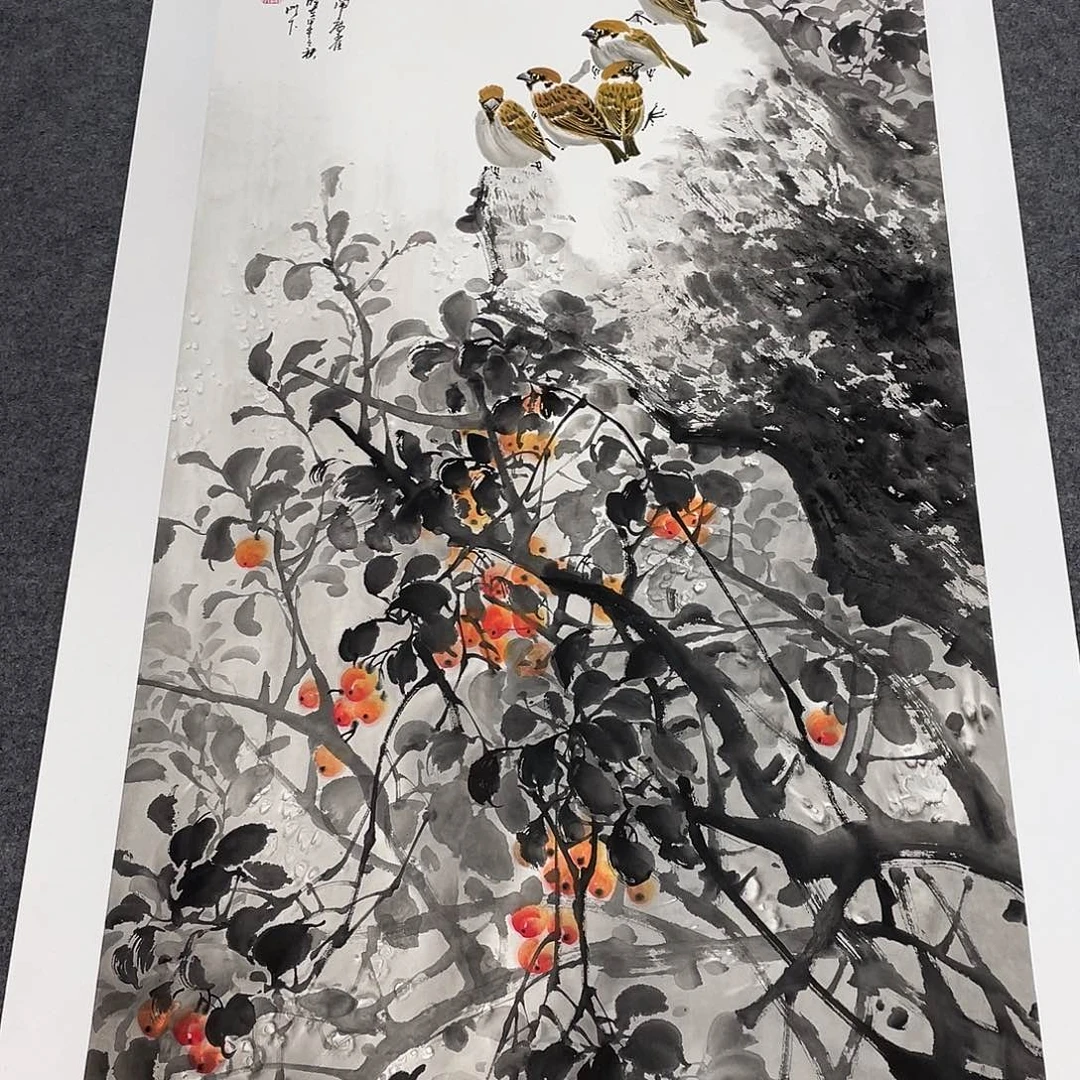 国画今天早上国画作品