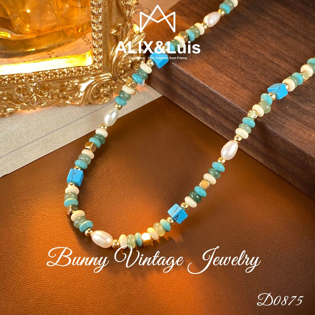 D1667 法★【松绿花园】ALIX&Danas 爱丽丝 手工 项链