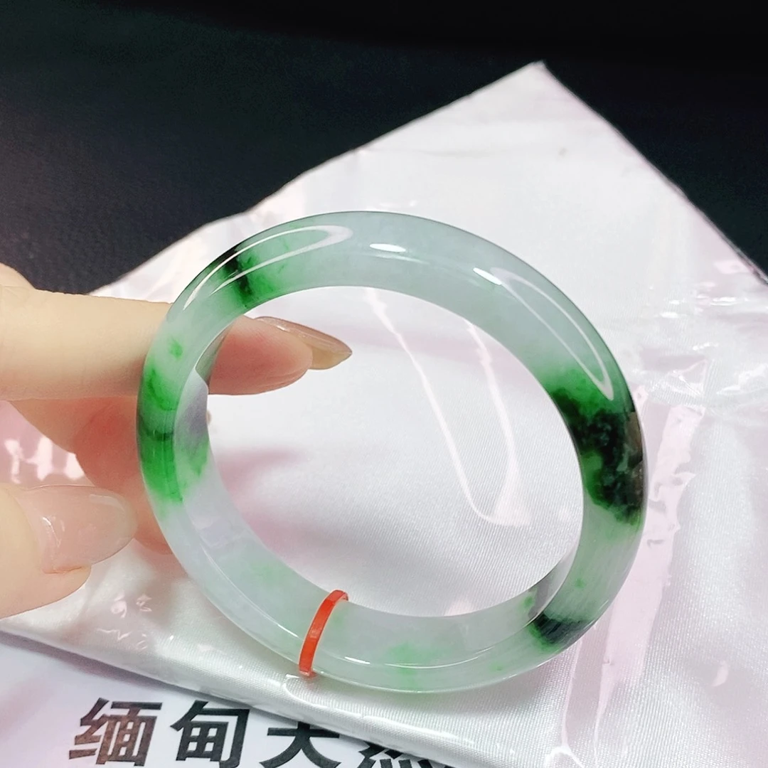 未镶嵌手镯翡翠55.8正圈