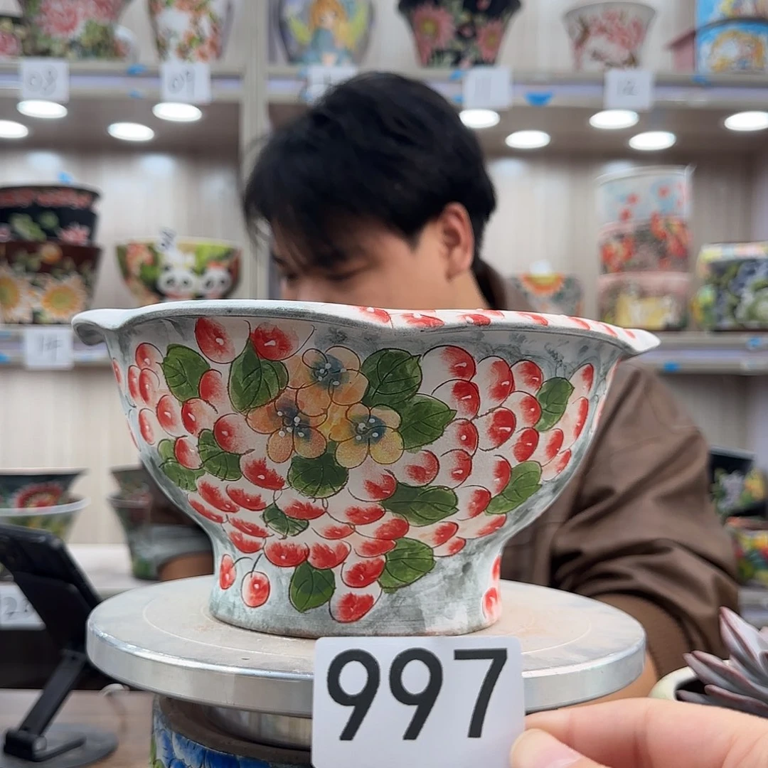 花盆紫砂瑕疵瑕疵997