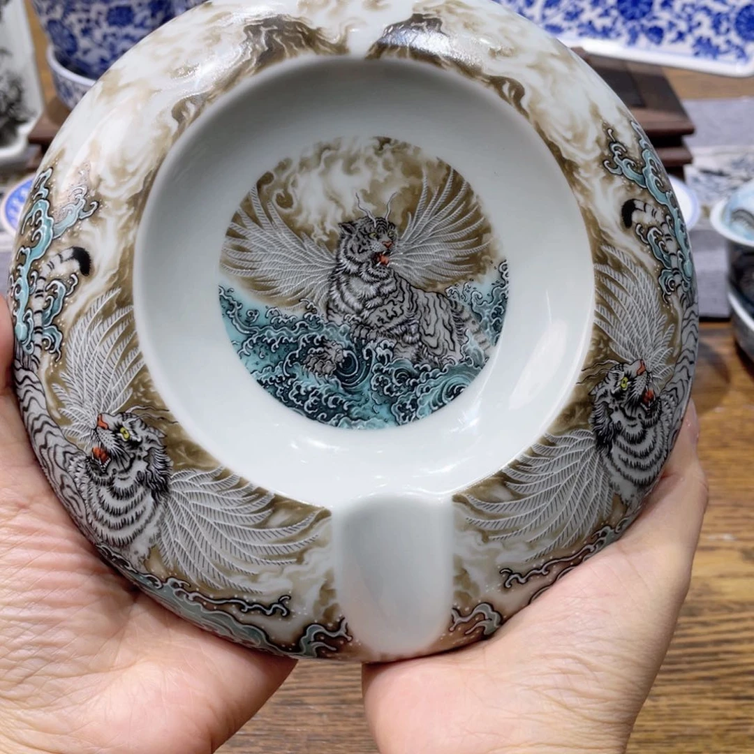 摆件七***子景德镇陶瓷工厂福利价