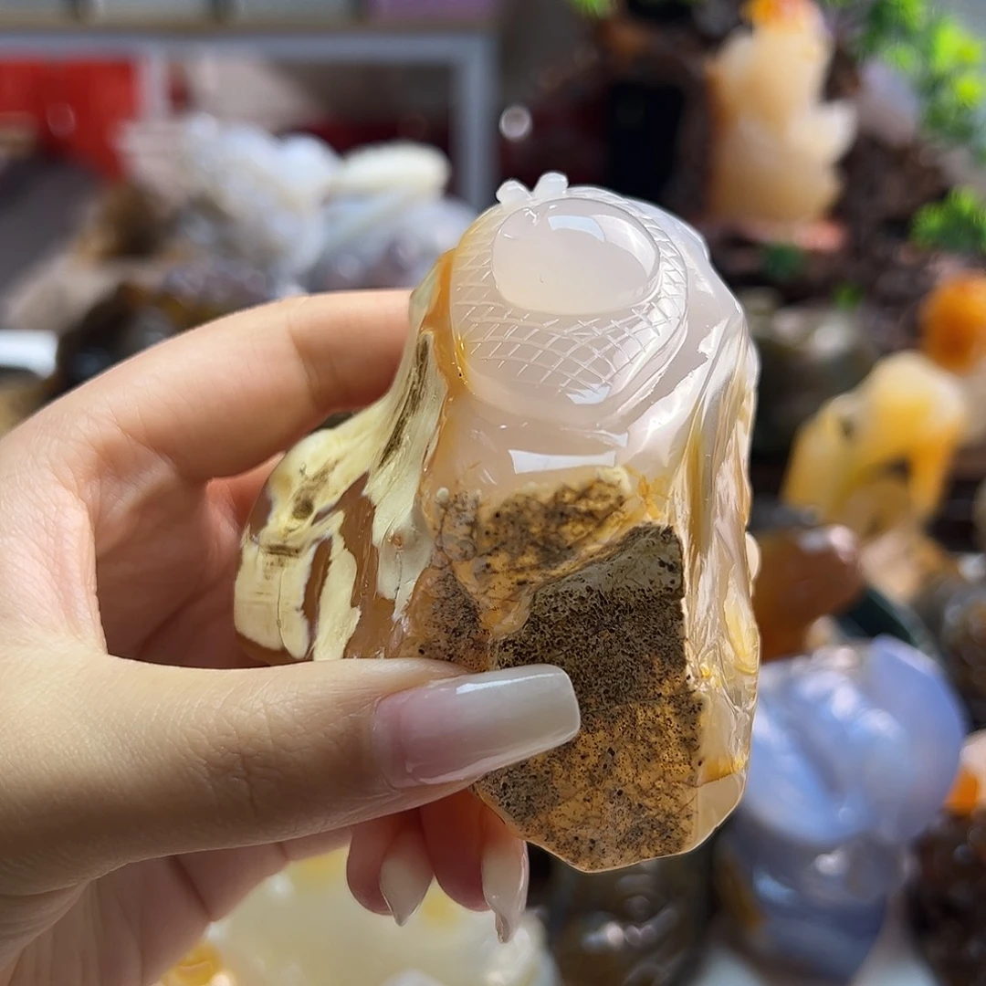 玛瑙/玉髓未镶嵌吊坠(不含链)