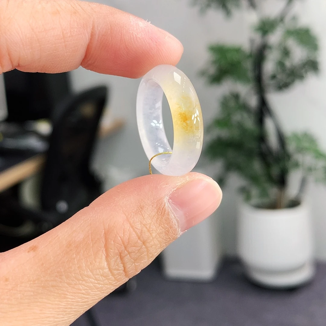 翡翠未镶嵌戒指13号