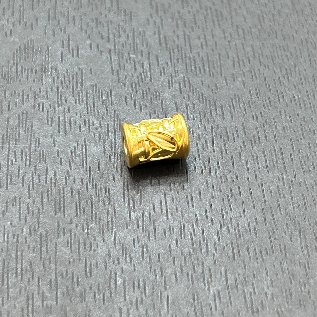 【木子专享】足金999投资金攒黄金竹叶路路通PJ1010克重多退少补