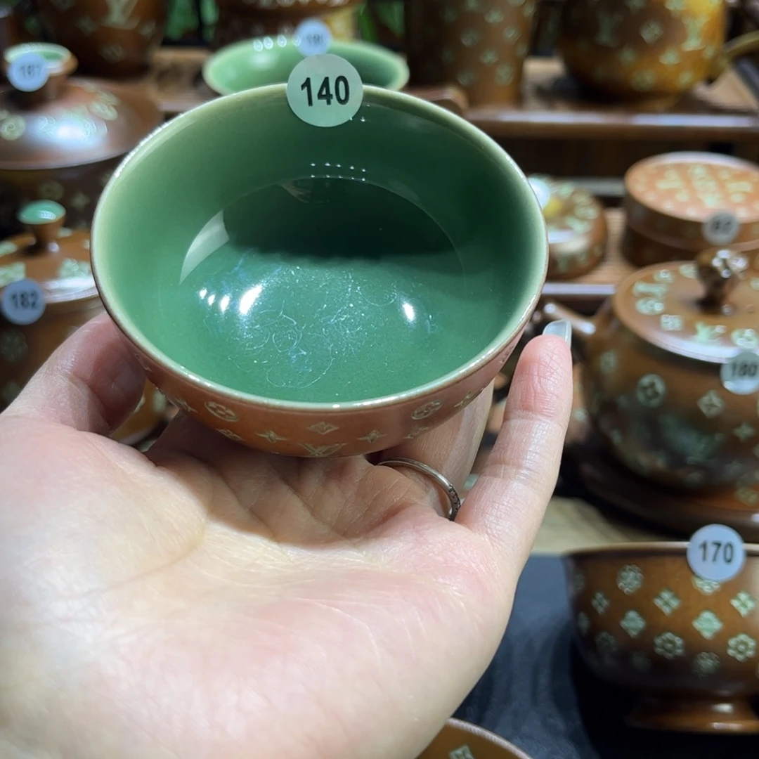 放***佛草木灰老花手工杯