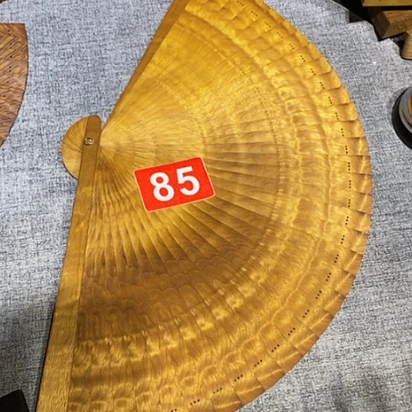 【闪购商品】金丝楠一***你金丝楠木扇子