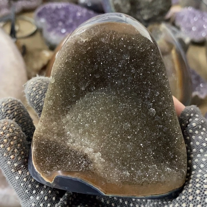 紫晶珠宝半成品未镶嵌