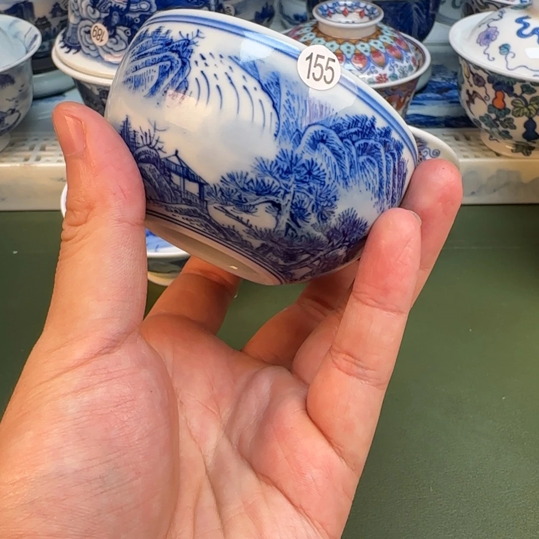 彦祖纯手工手绘茶具155