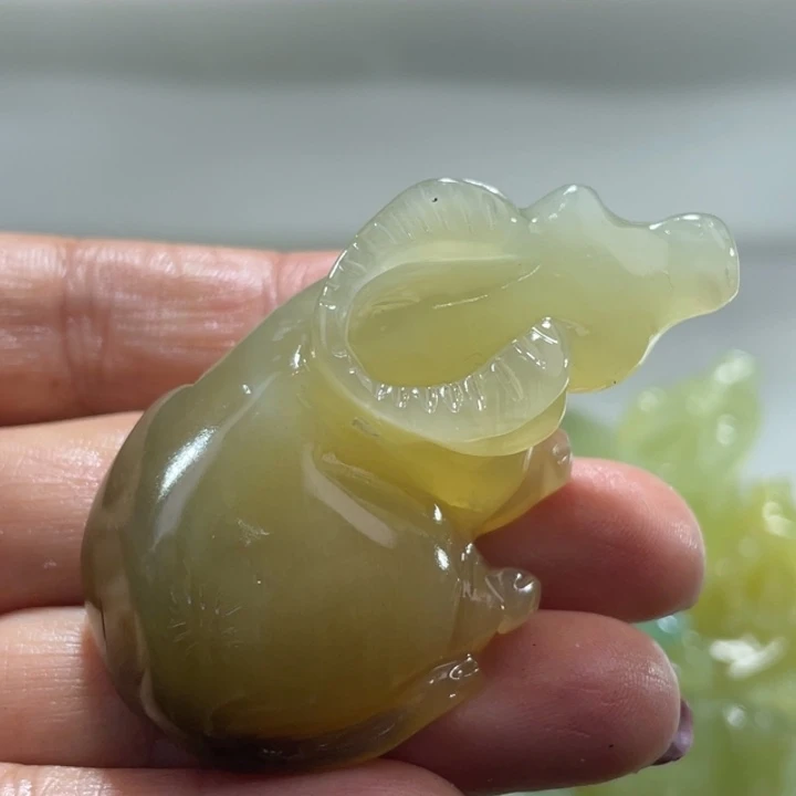 岫玉未镶嵌手把手把