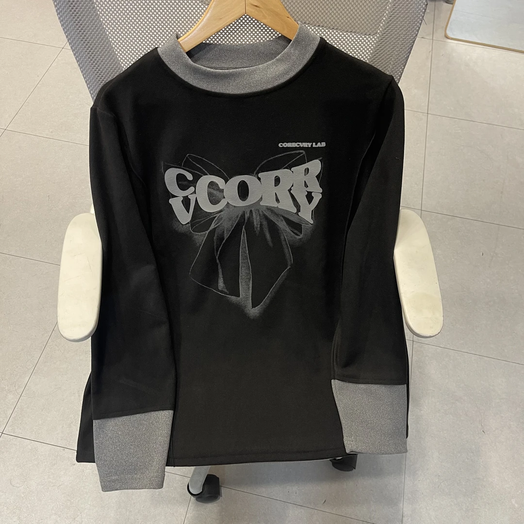 PWD32477（上衣）新款韩版气质加厚打底大码女装【衣长70】