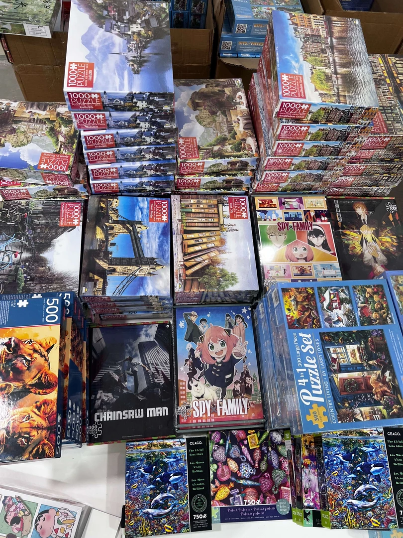 《直播外贸尾货款》热卖拼图外贸高货英文2000片（不含相框）