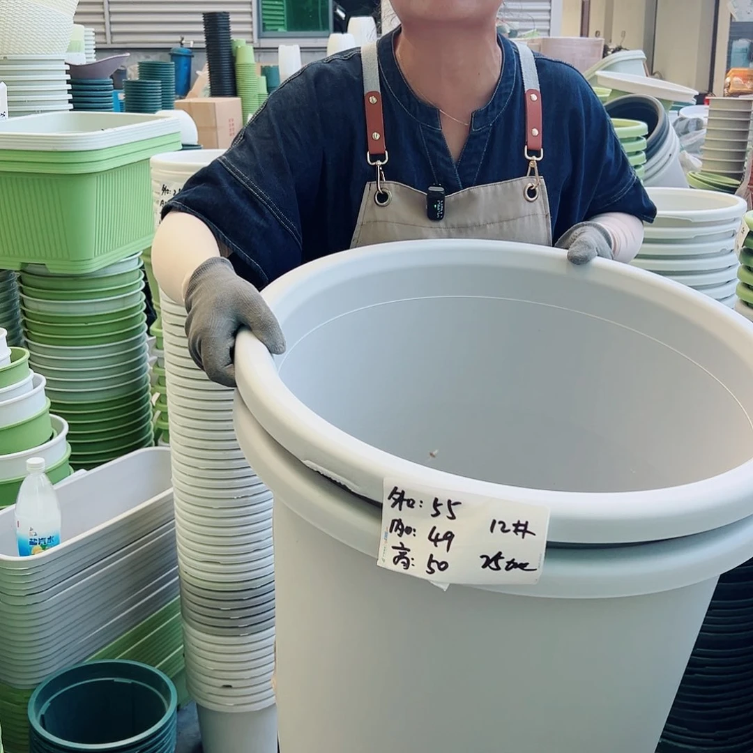 瑕疵四季盆12#灰白色2个无托