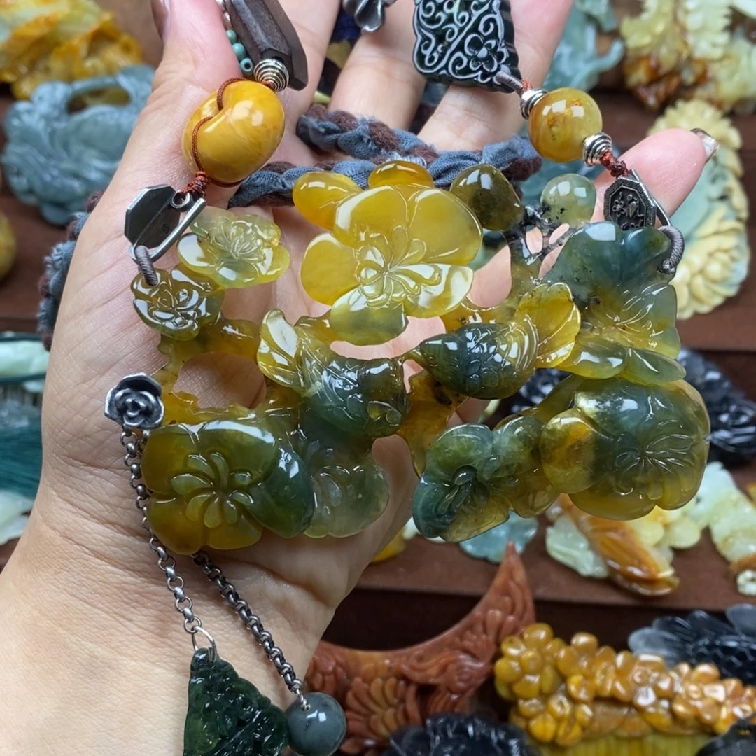 k***y蛇纹石玉未镶嵌吊坠(赠链)