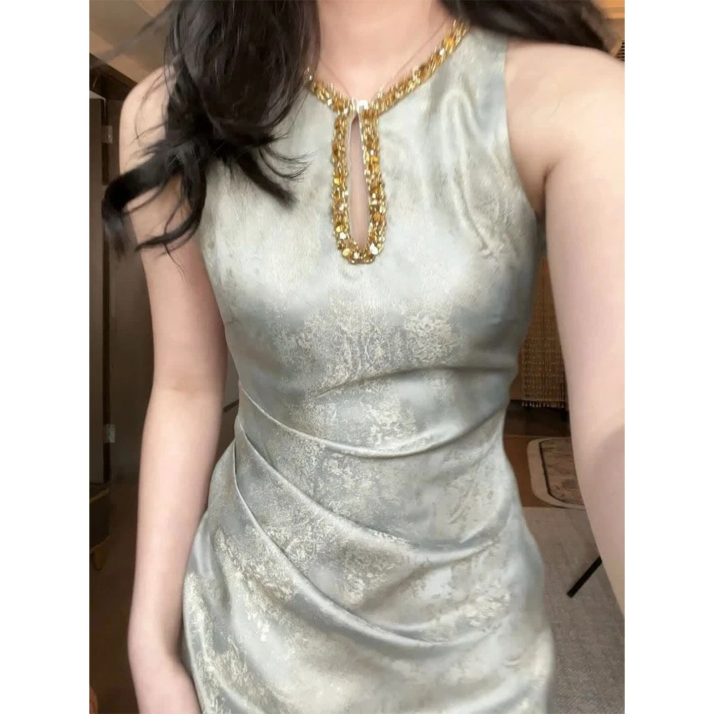 新中式改良旗袍订婚礼服2026新款敬酒服新娘长款宴会国风连衣裙女