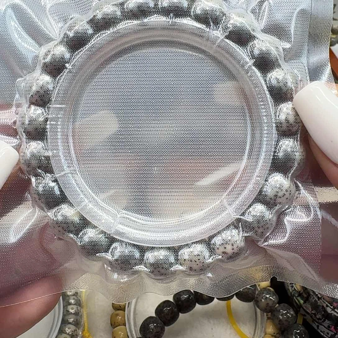 星月菩提手串57高端黑灰星月菩提10桶单圈