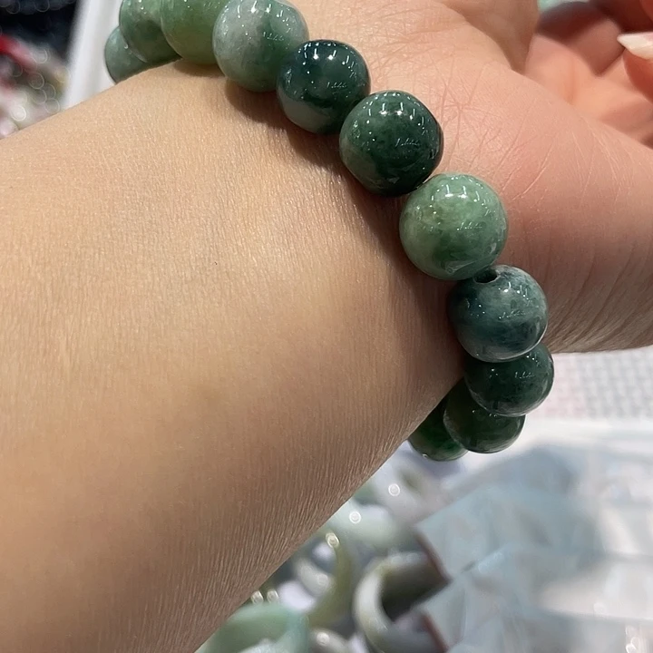 翡翠未镶嵌手链翡翠手链10mm
