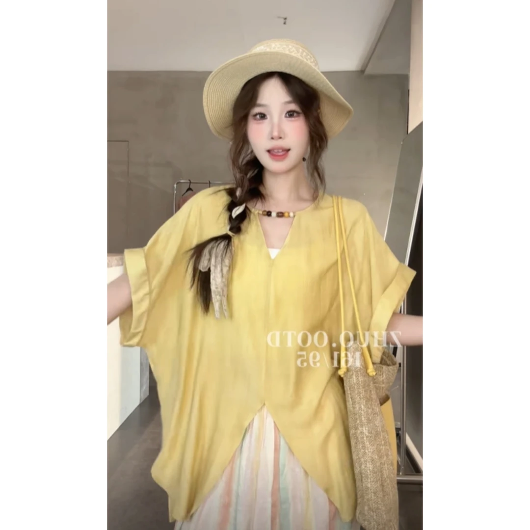 VGVL【我的阳光】夏季新款小众设计感衬衫女