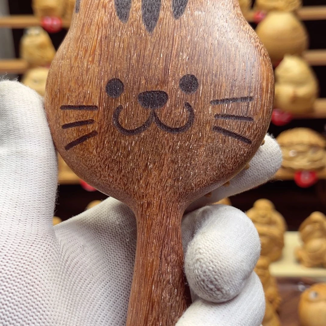 竹ʚ****ɞ竹根雕木梳手把件