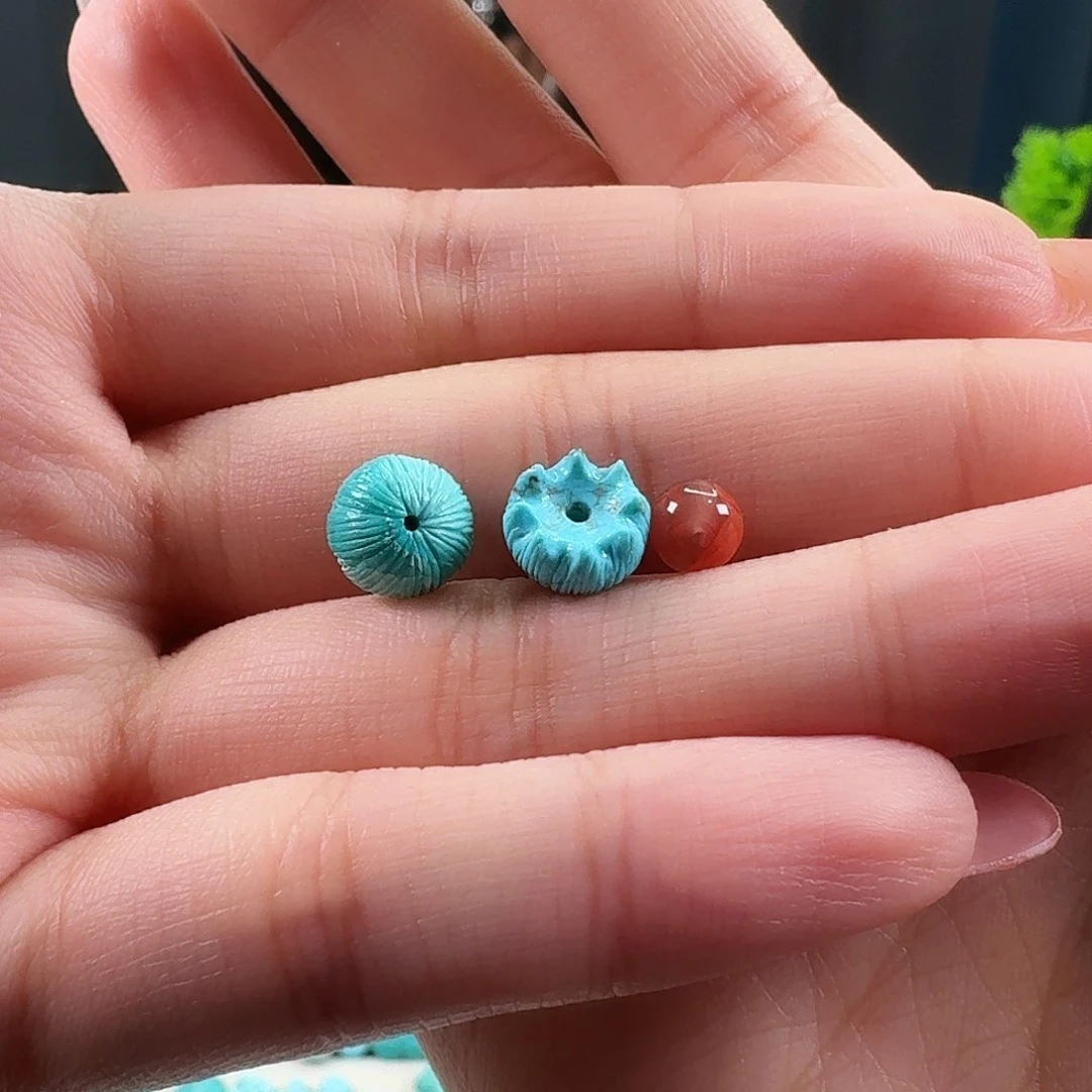 三***藏绿松石未镶嵌吊坠(不含链)