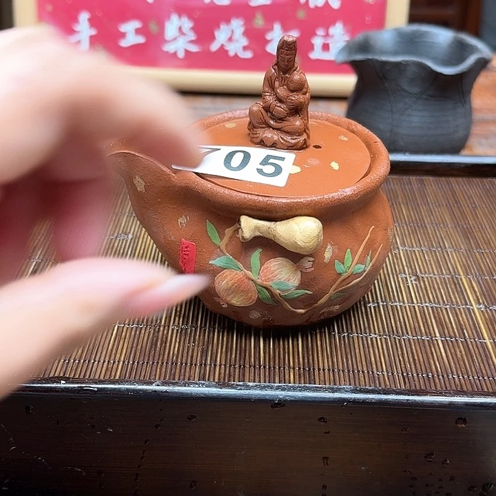 纯手工制作粗陶茶具