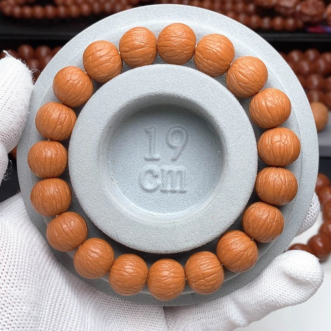 手串猴头核桃〖同树籽〗13.3边度高同尺聚宝盆