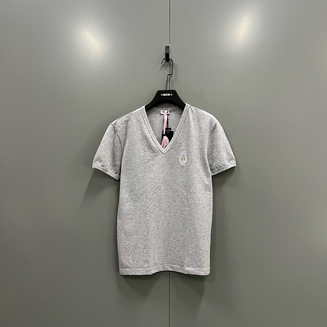 99新 maje (zz1) DG 灰色徽标logo刺绣短袖 L码 si500337
